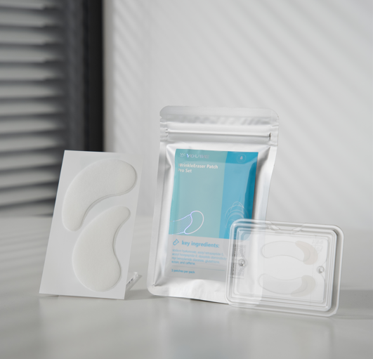 Anti-Falten Augenpflaster Micro-Dart – Feuchtigkeitsspendende Augenmaske Gegen Falten & Dunkle Ringe, 3 Paare Mit Hyaluron & Vitamin C