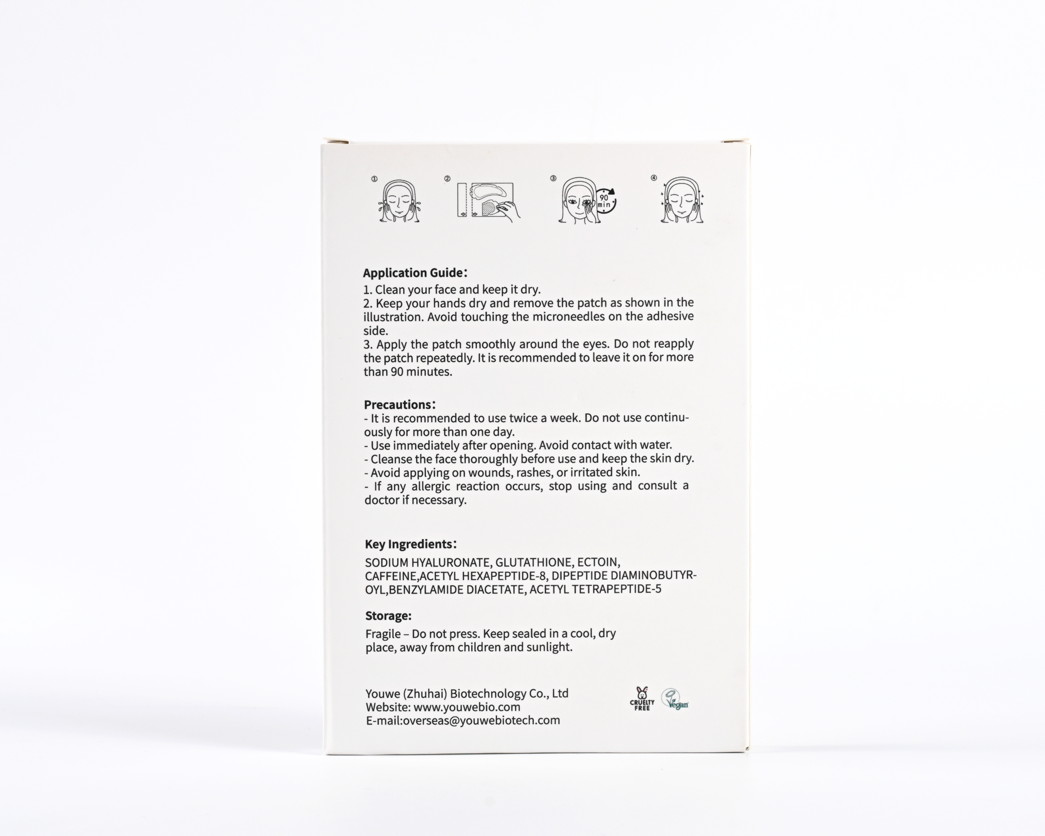OEM/ODM Dissolving Microneedle Anti-Wrinkle Eye Patches